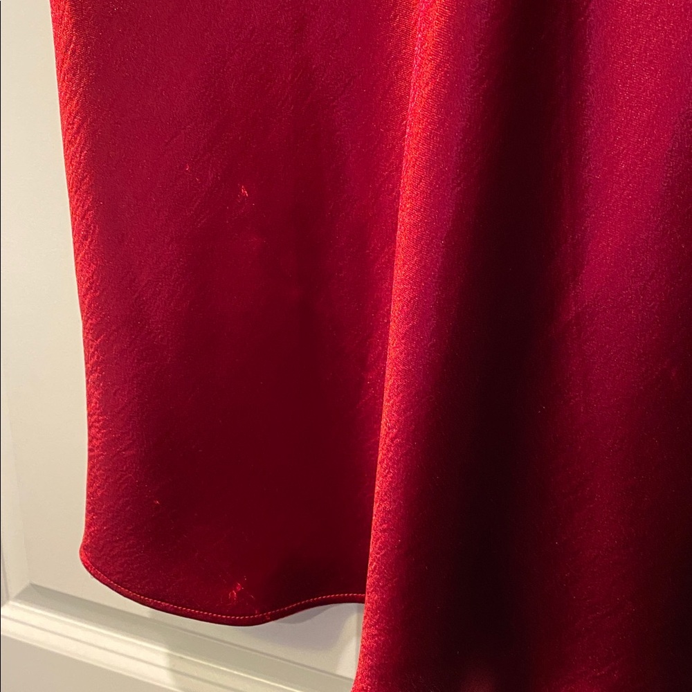 NWT A New Day/Target. Red Satin Midi Slip Skirt. Size Medium. - Picture 7 of 7